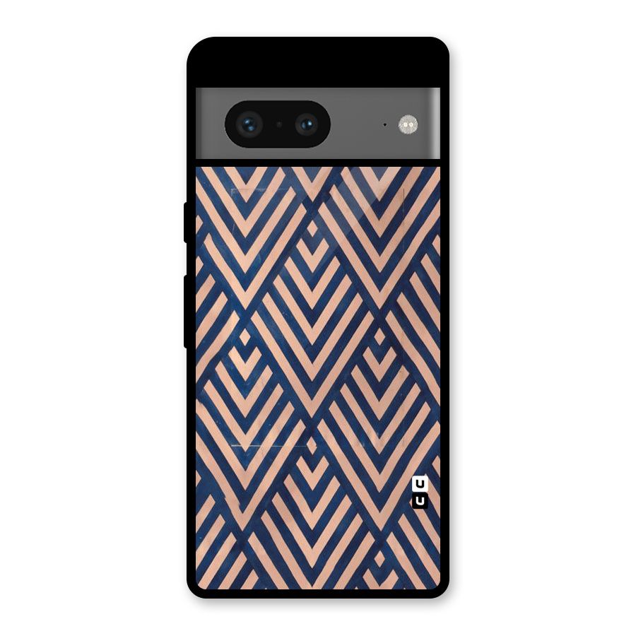 Blue Peach Glass Back Case for Google Pixel 7