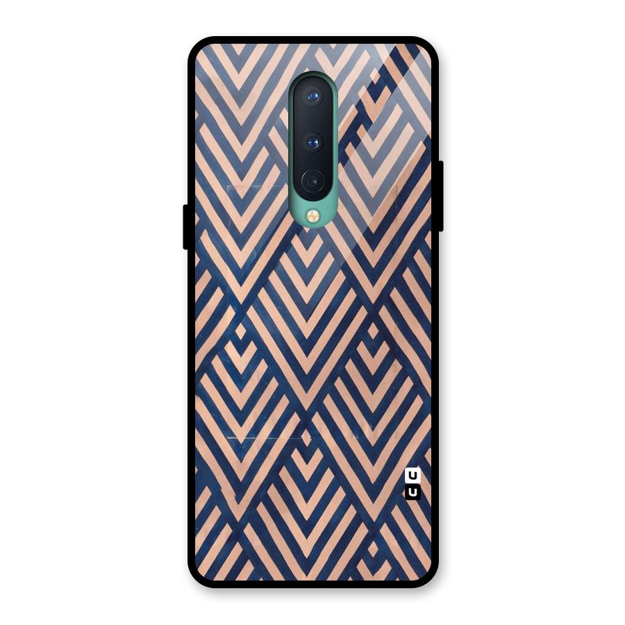 Blue Peach Glass Back Case for OnePlus 8