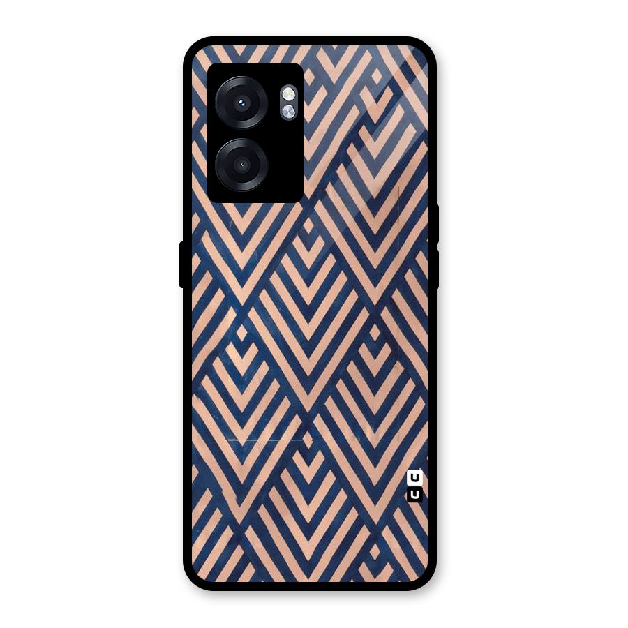 Blue Peach Glass Back Case for Oppo K10 (5G)