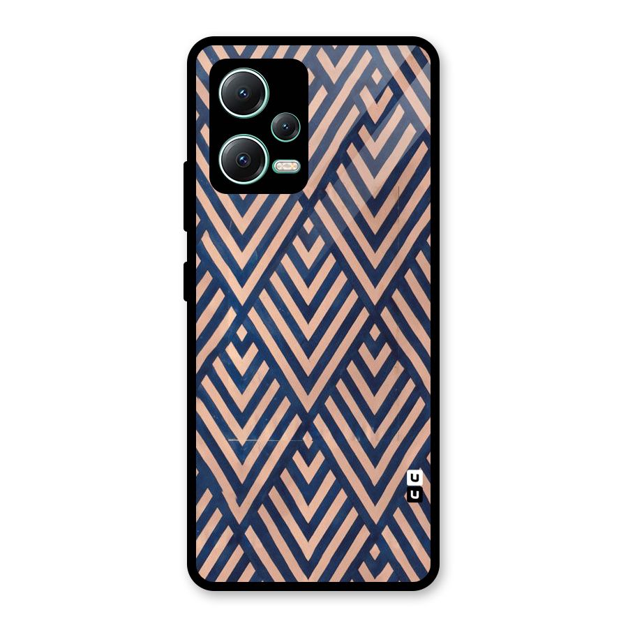 Blue Peach Glass Back Case for Redmi Note 12 5G