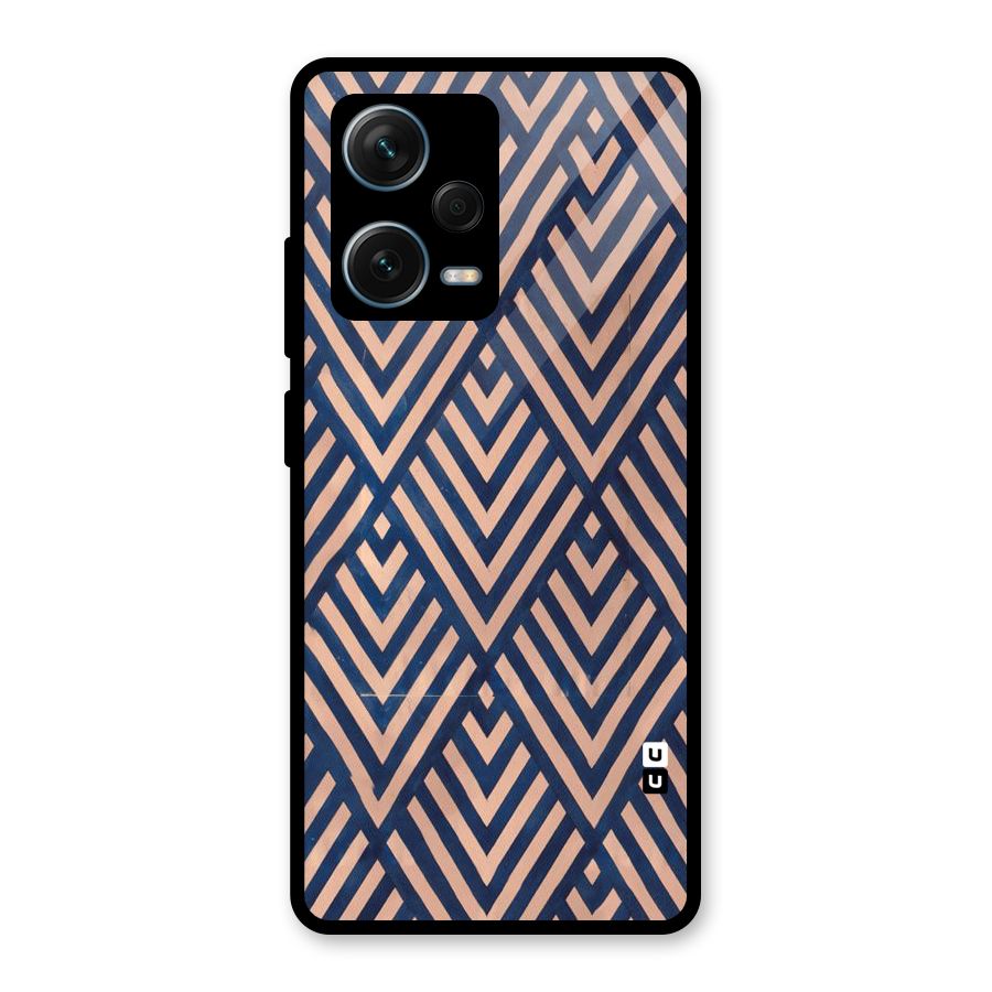 Blue Peach Glass Back Case for Redmi Note 12 Pro Plus 5G