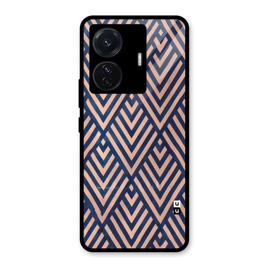 Blue Peach Glass Back Case for Vivo T1 Pro
