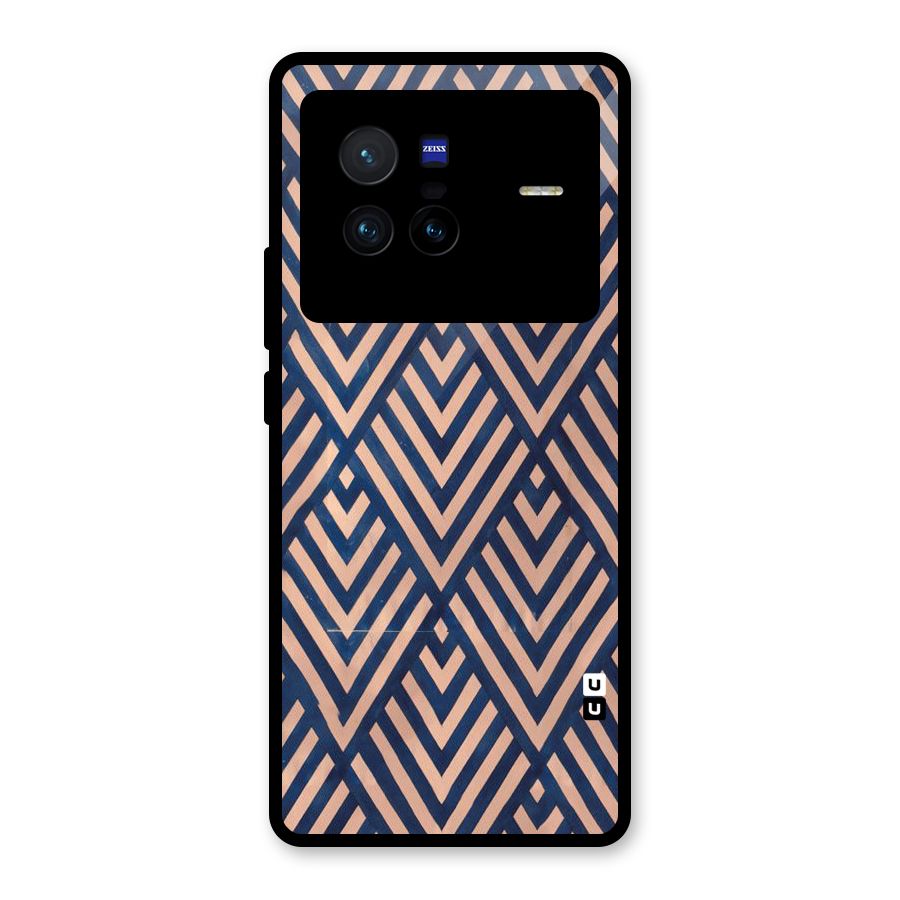 Blue Peach Glass Back Case for Vivo X80