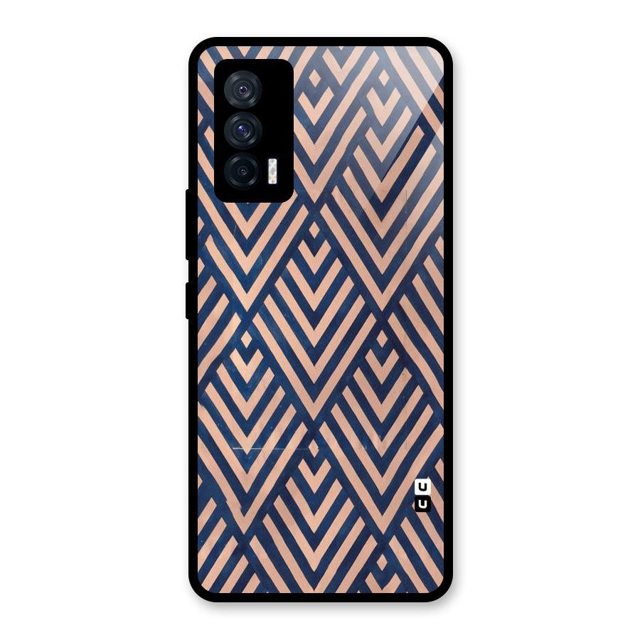 Blue Peach Glass Back Case for Vivo iQOO 7 5G