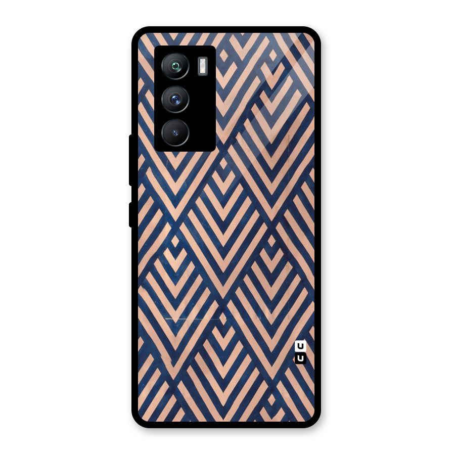 Blue Peach Glass Back Case for Vivo iQOO 9 SE