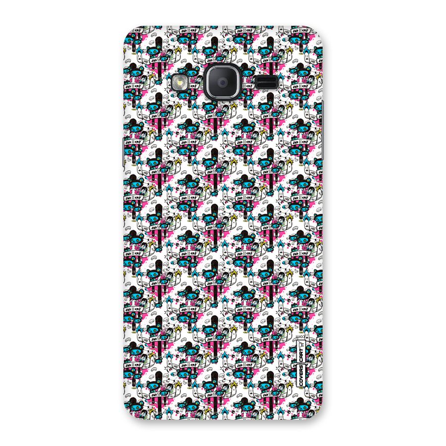Blue Pink Pattern Back Case for Galaxy On7 2015