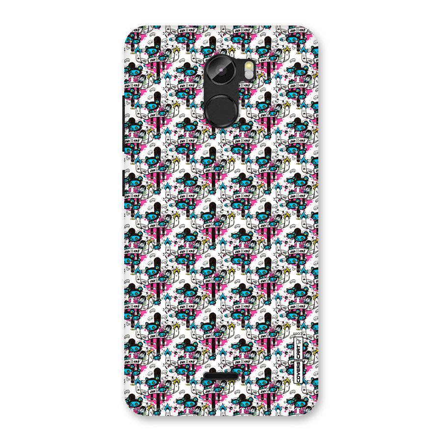 Blue Pink Pattern Back Case for Gionee X1