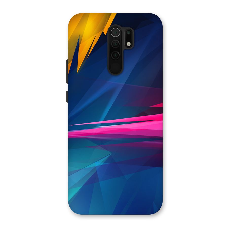 Blue Red Abstract Back Case for Poco M2