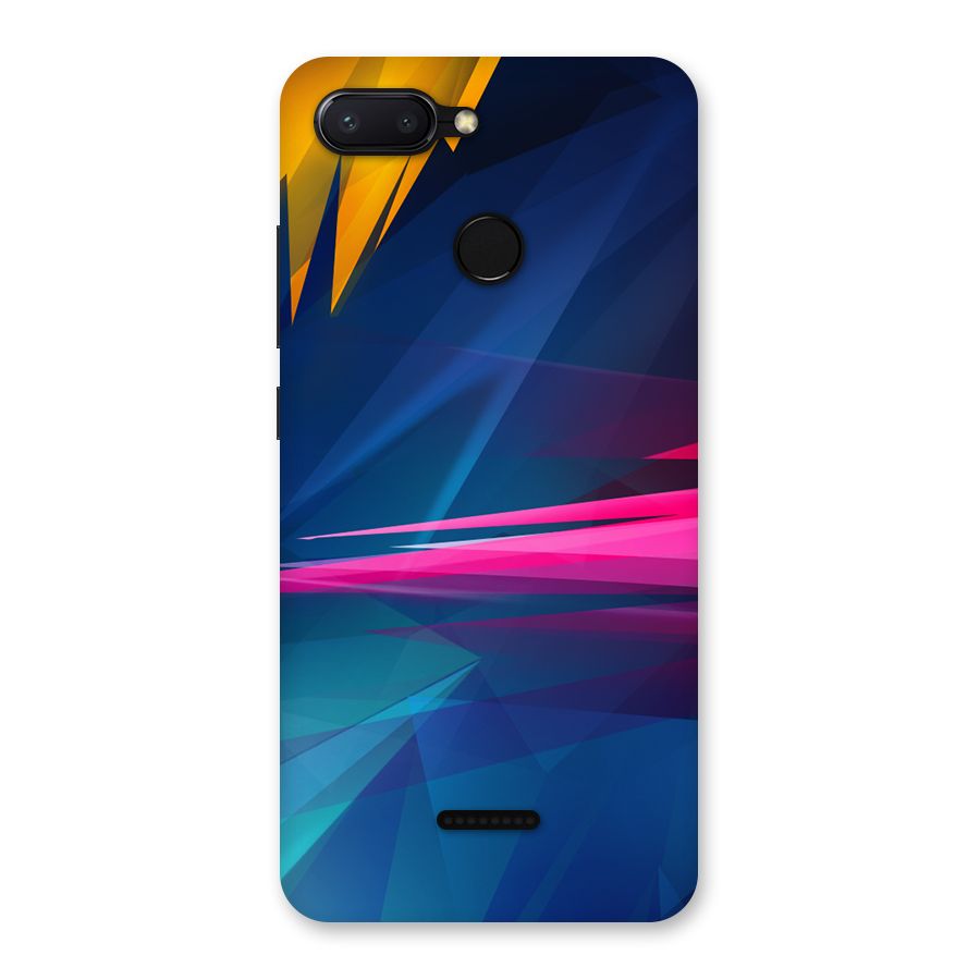 Blue Red Abstract Back Case for Redmi 6