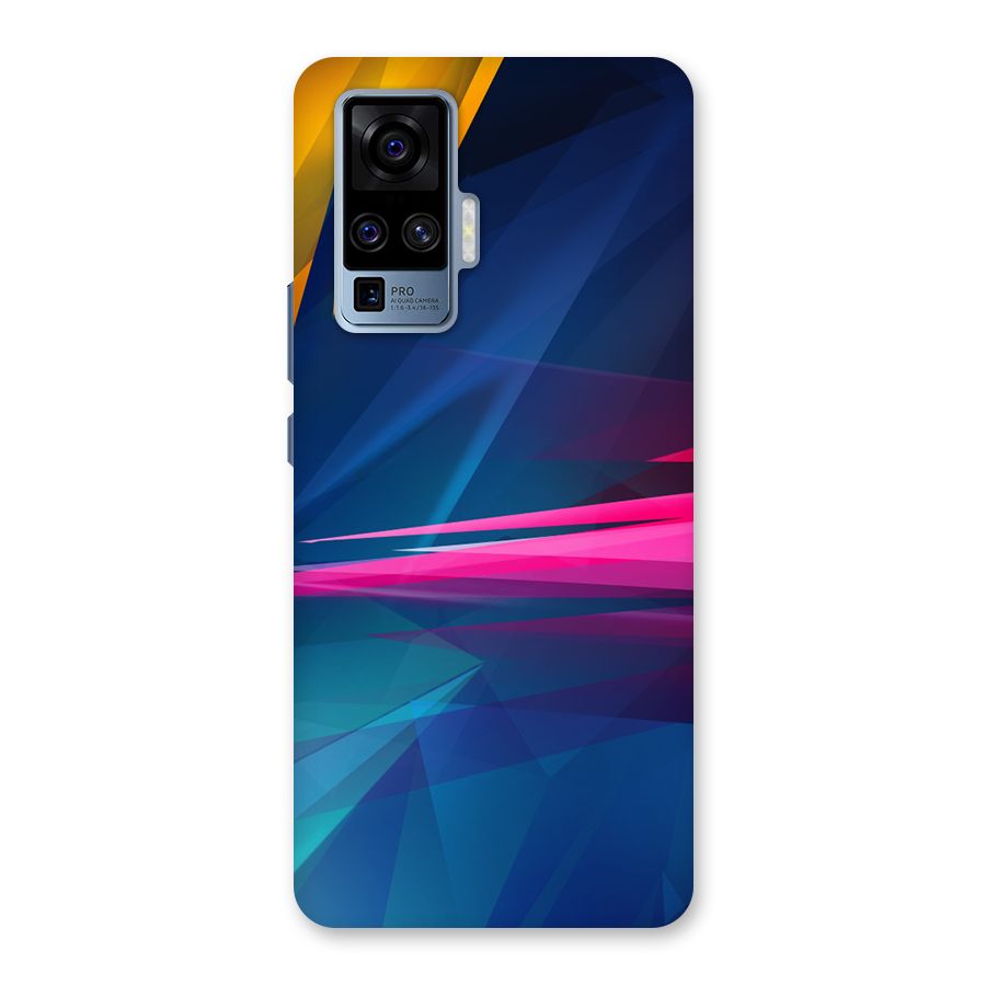Blue Red Abstract Back Case for Vivo X50 Pro