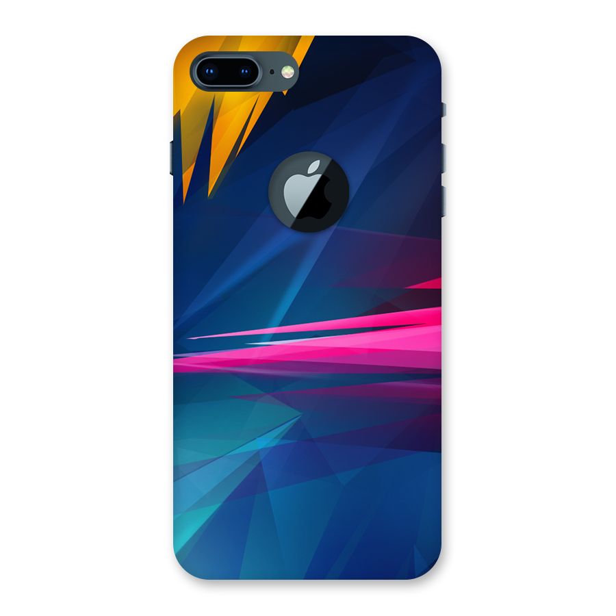 Blue Red Abstract Back Case for iPhone 7 Plus Logo Cut