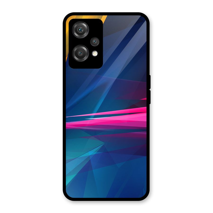 Blue Red Abstract Glass Back Case for OnePlus Nord CE 2 Lite 5G