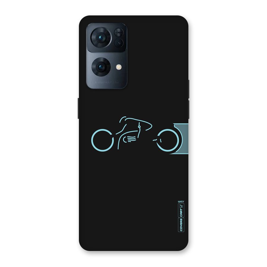 Blue Ride Back Case for Oppo Reno7 Pro 5G
