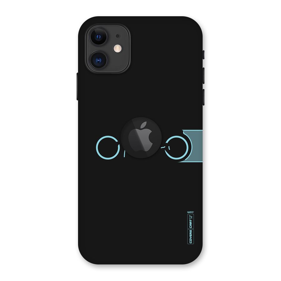 Blue Ride Back Case for iPhone 11 Logo Cut