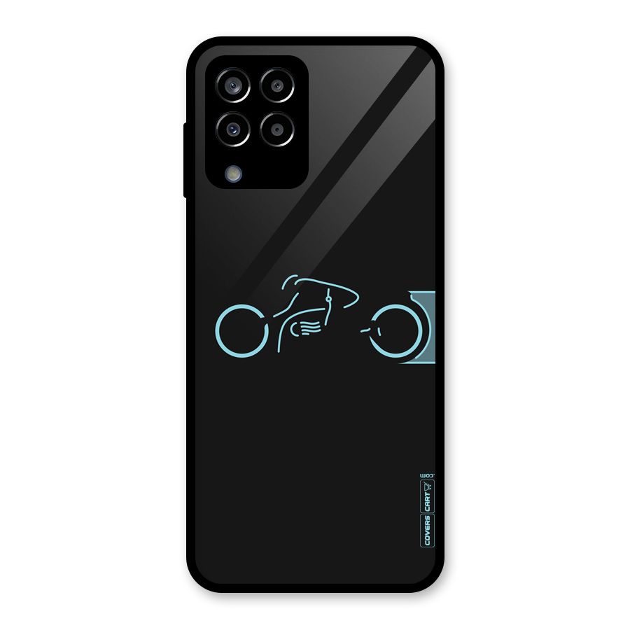 Blue Ride Glass Back Case for Galaxy M33