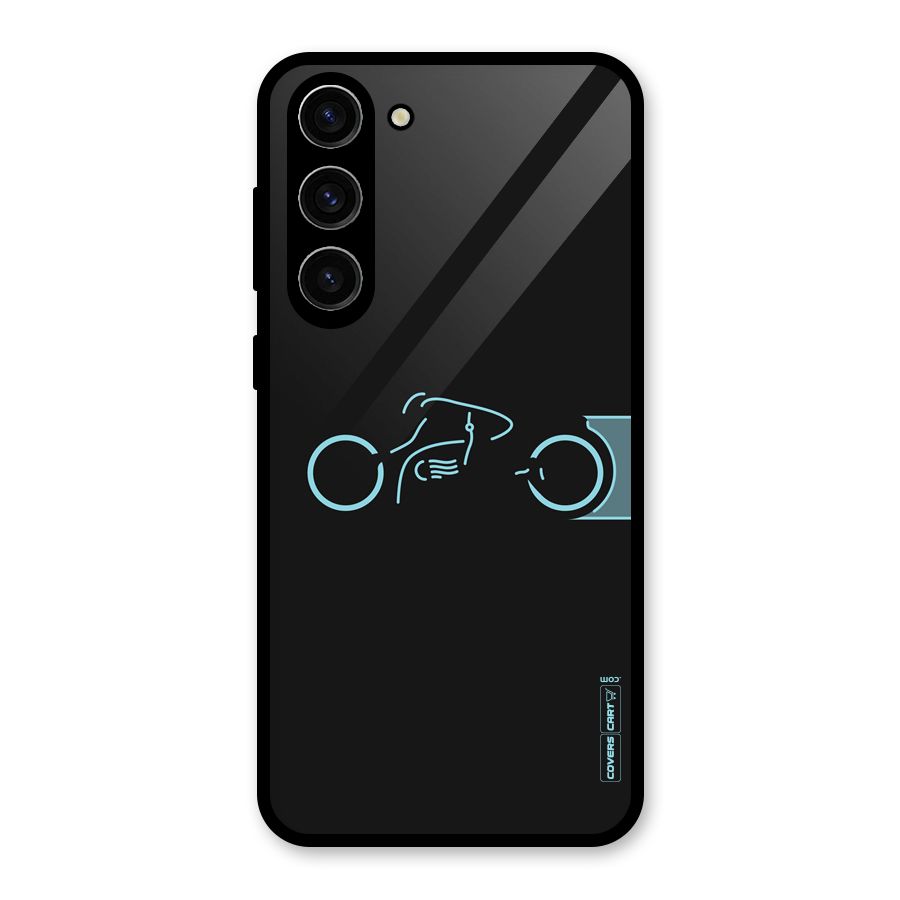Blue Ride Glass Back Case for Galaxy S23 Plus