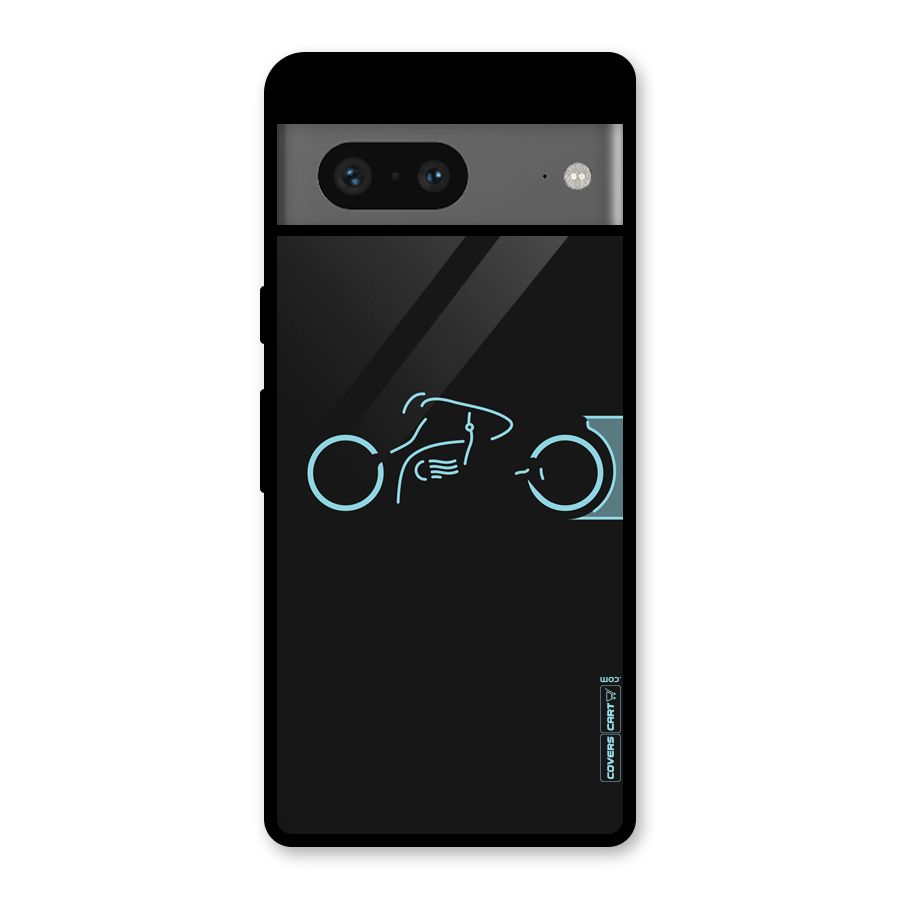 Blue Ride Glass Back Case for Google Pixel 7