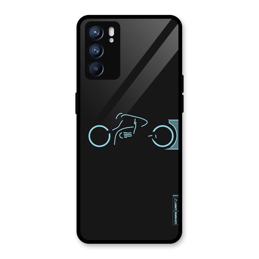 Blue Ride Glass Back Case for Oppo Reno6 5G