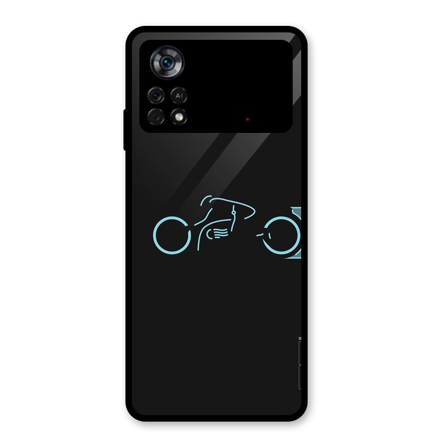 Blue Ride Glass Back Case for Poco X4 Pro 5G