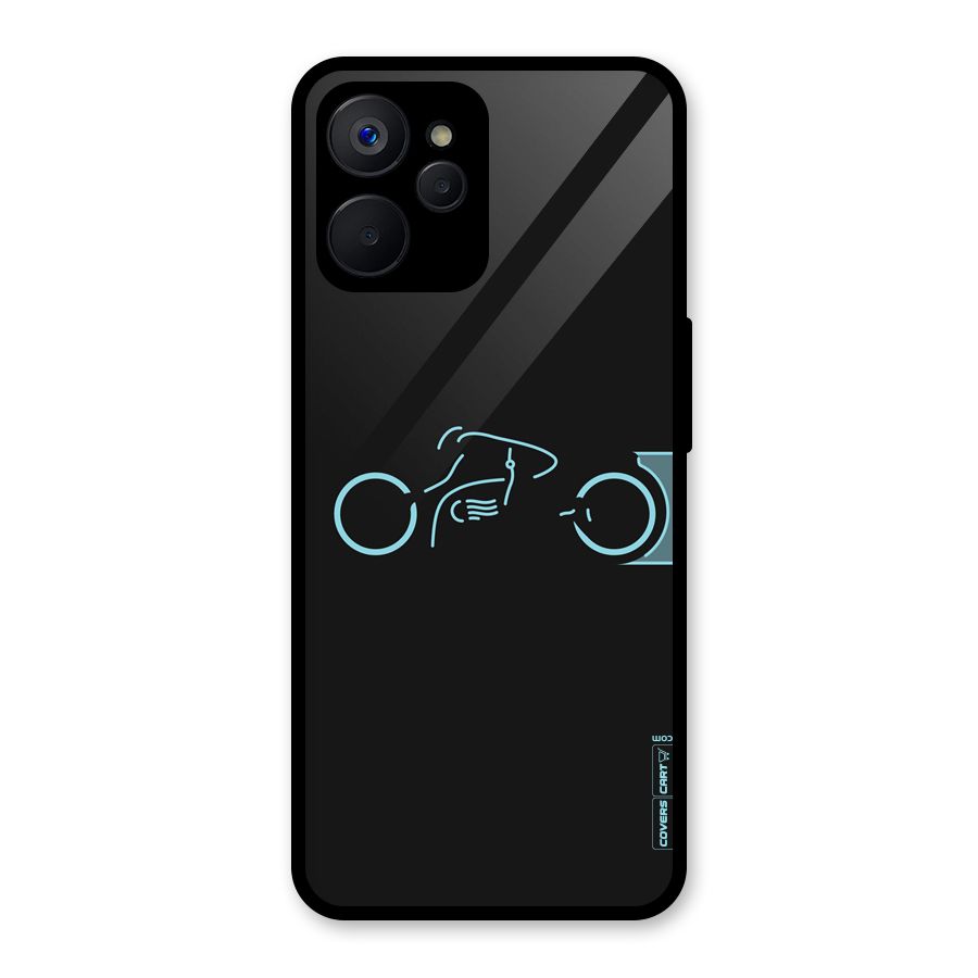 Blue Ride Glass Back Case for Realme 9i 5G