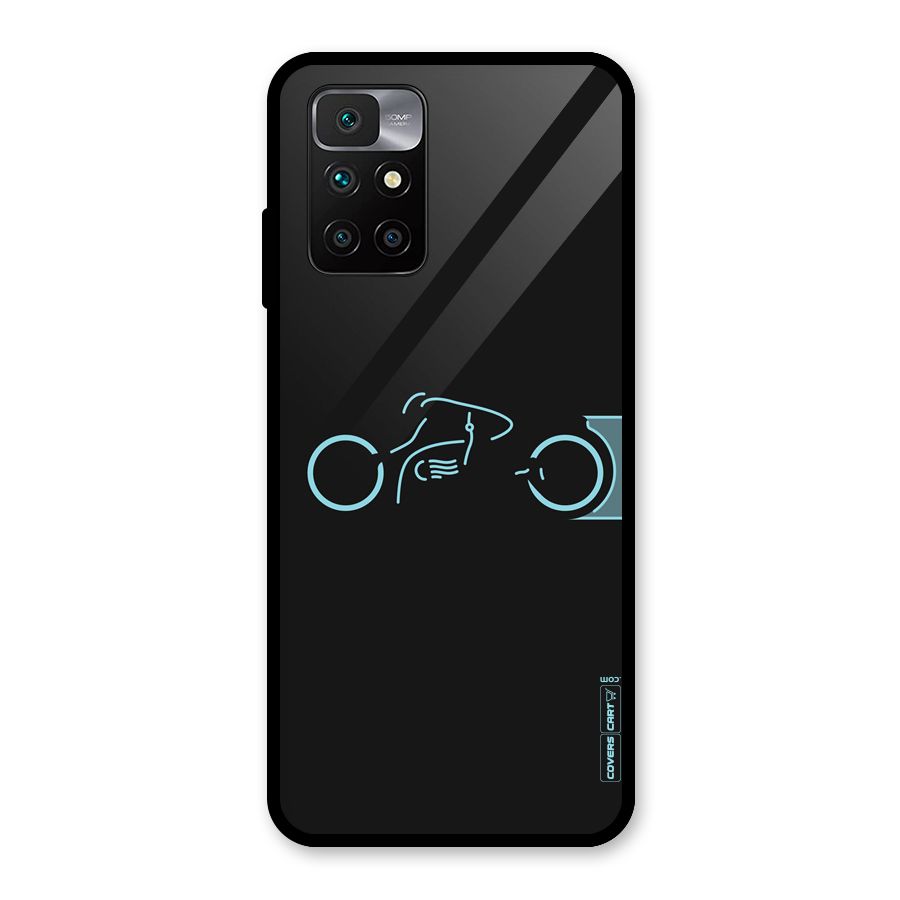 Blue Ride Glass Back Case for Redmi 10 Prime