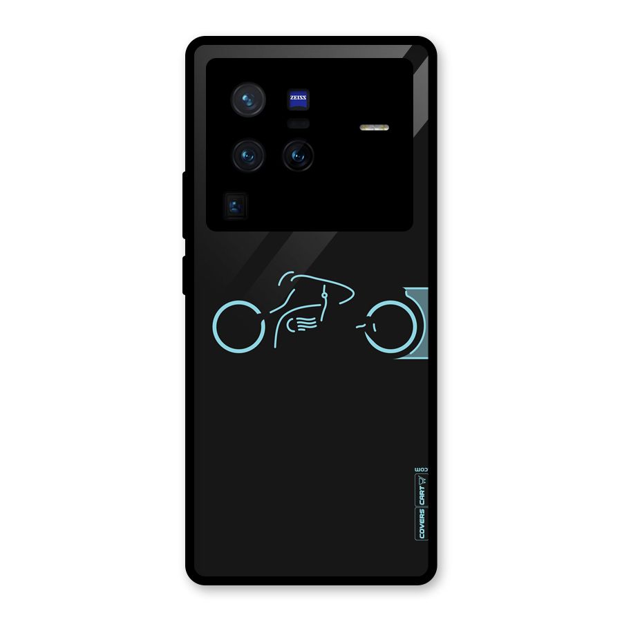 Blue Ride Glass Back Case for Vivo X80 Pro