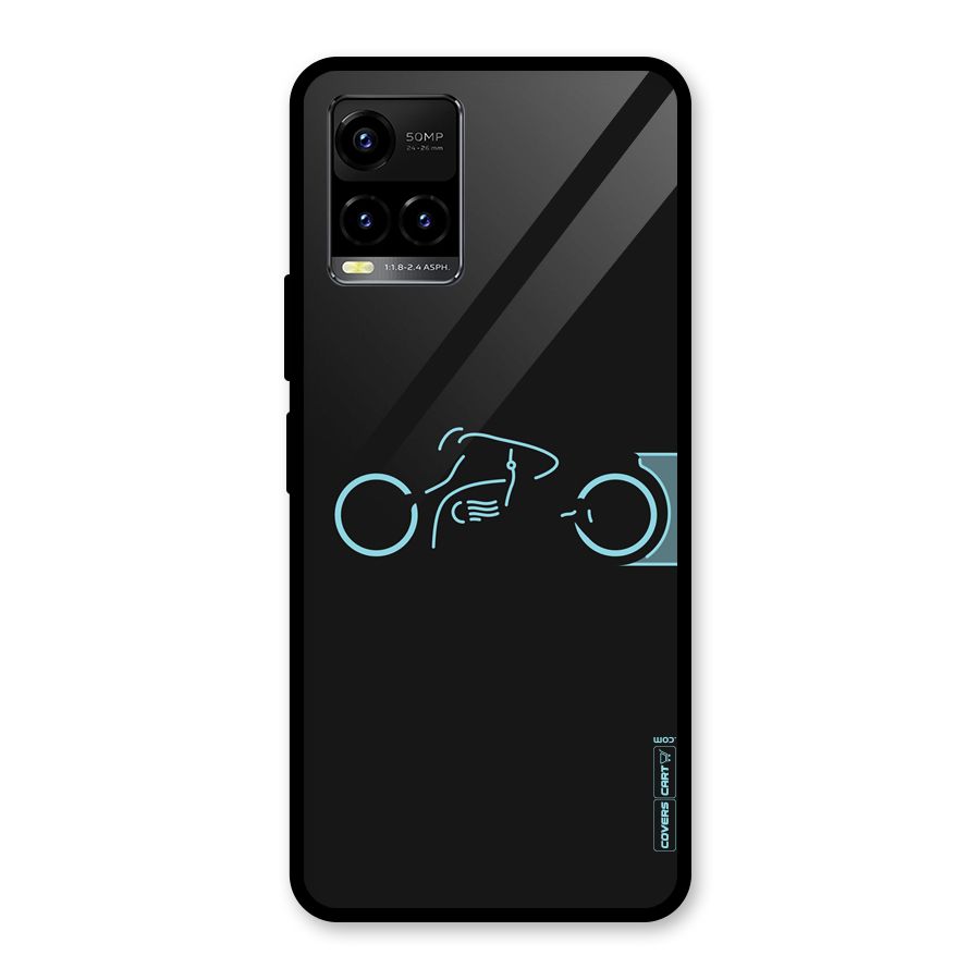 Blue Ride Glass Back Case for Vivo Y21T