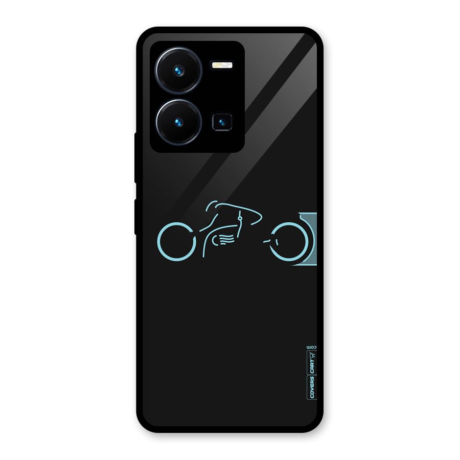 Blue Ride Glass Back Case for Vivo Y35