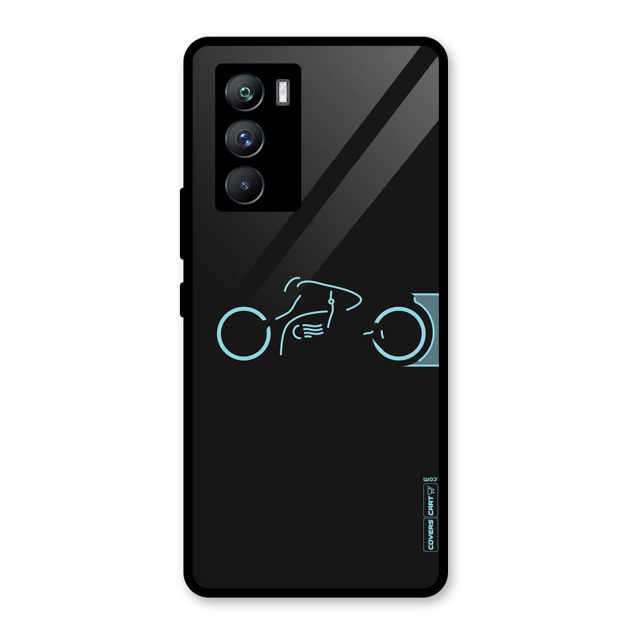 Blue Ride Glass Back Case for Vivo iQOO 9 SE