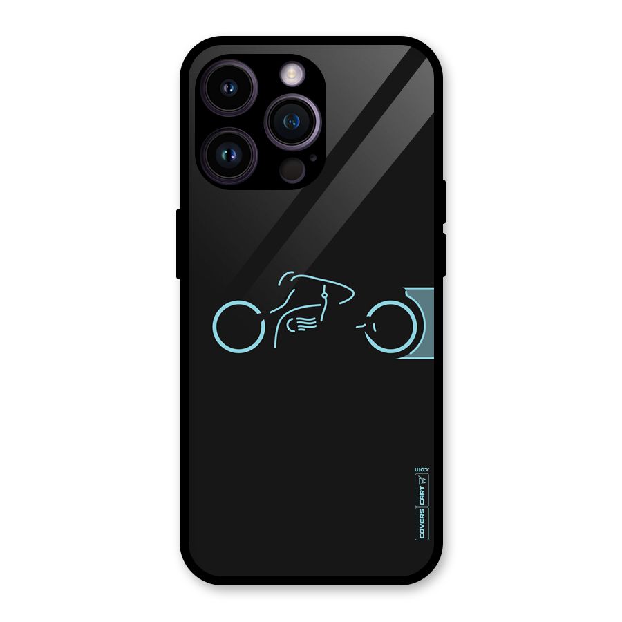 Blue Ride Glass Back Case for iPhone 14 Pro Max