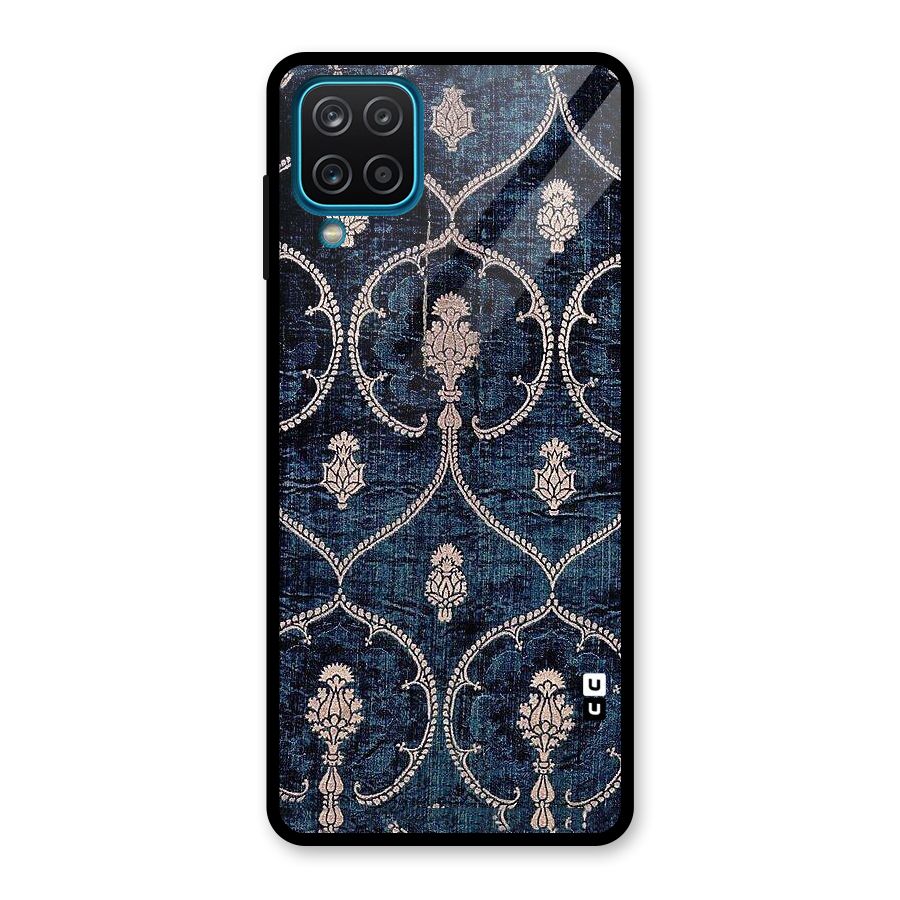 Blue Shade Rug Glass Back Case for Galaxy A12
