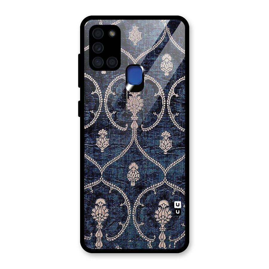 Blue Shade Rug Glass Back Case for Galaxy A21s