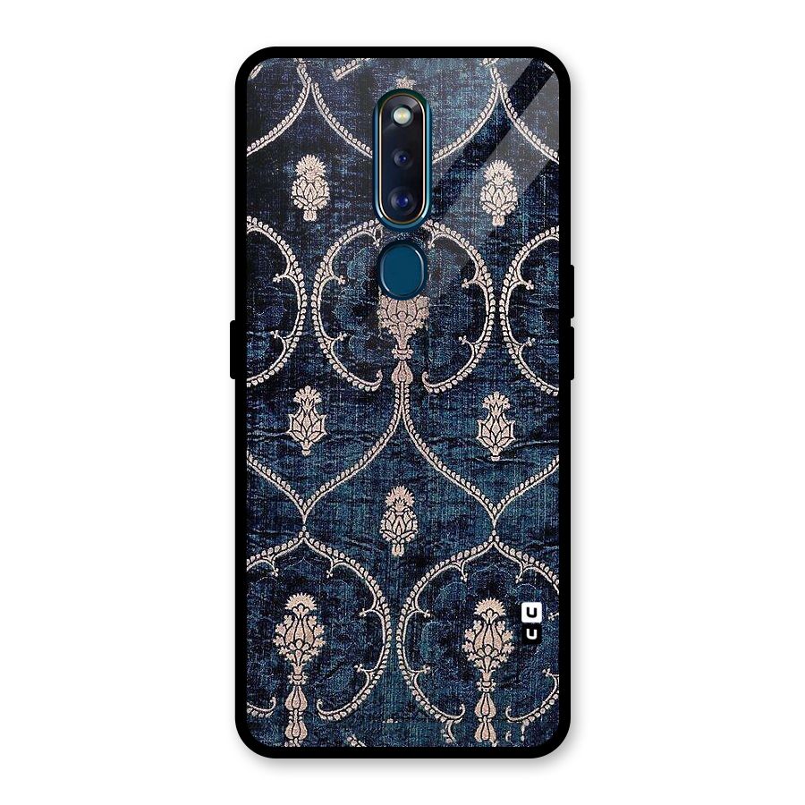 Blue Shade Rug Glass Back Case for Oppo F11 Pro