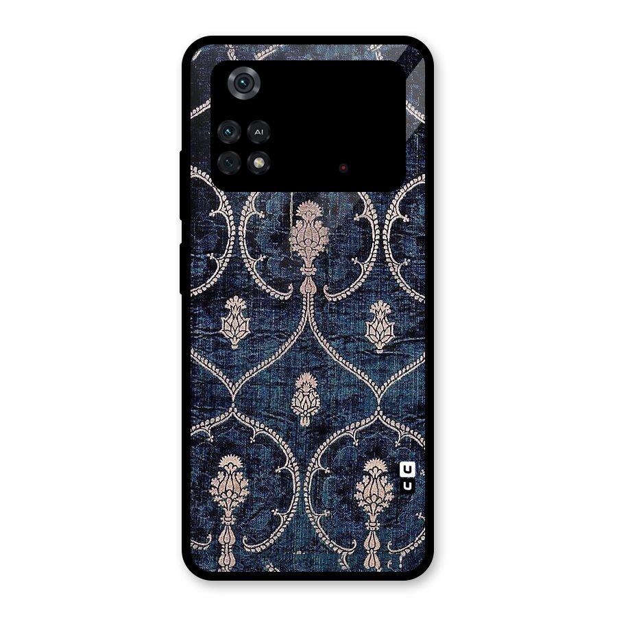 Blue Shade Rug Glass Back Case for Poco M4 Pro 4G