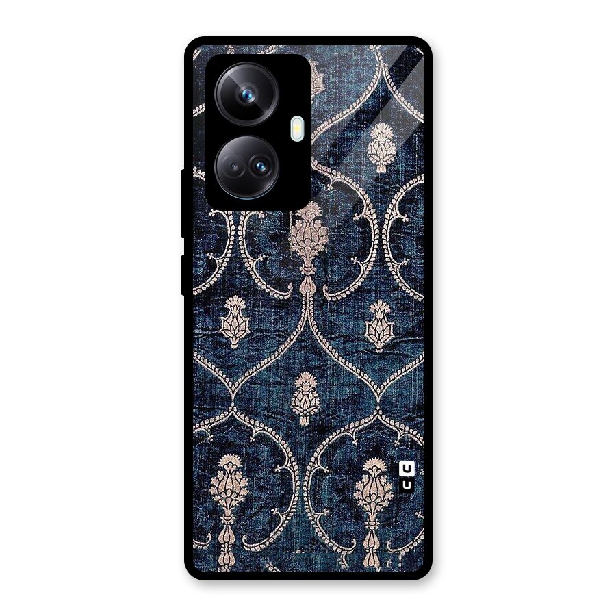 Blue Shade Rug Glass Back Case for Realme 10 Pro Plus