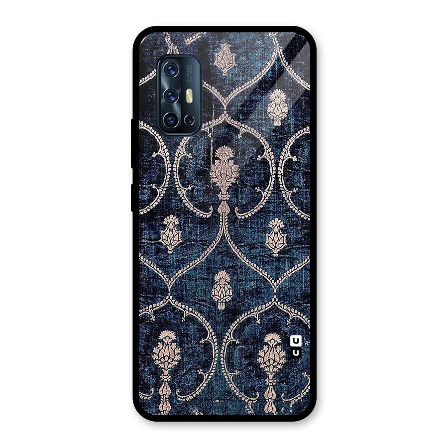 Blue Shade Rug Glass Back Case for Vivo V17