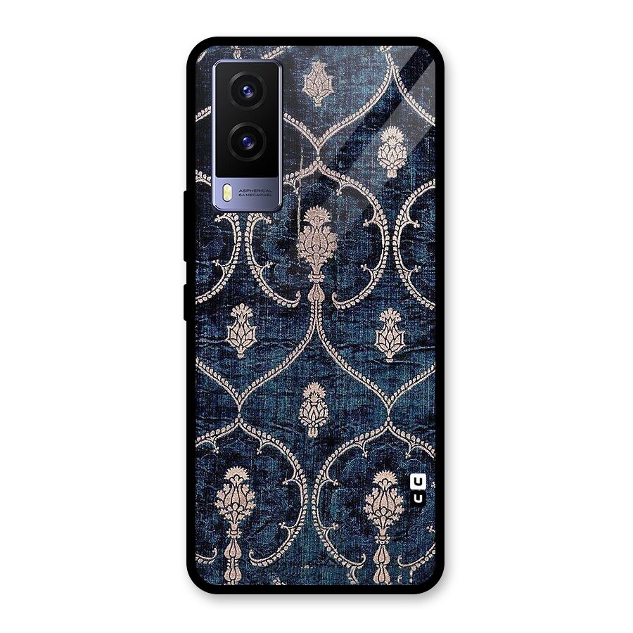 Blue Shade Rug Glass Back Case for Vivo V21e 5G