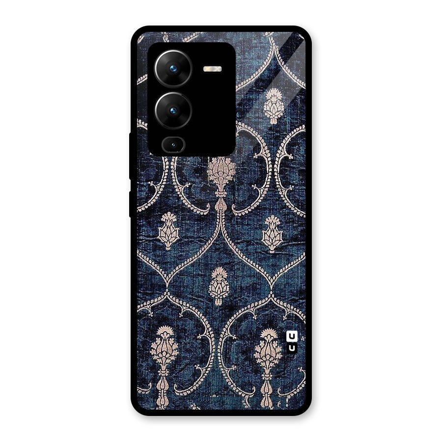 Blue Shade Rug Glass Back Case for Vivo V25 Pro