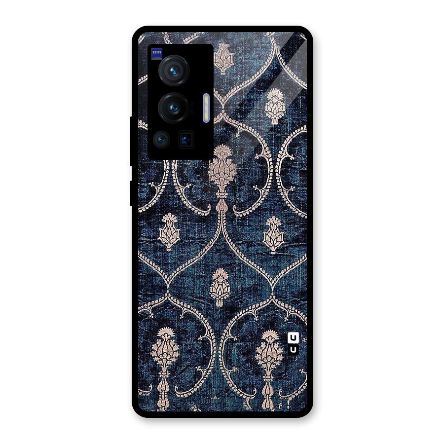 Blue Shade Rug Glass Back Case for Vivo X70 Pro