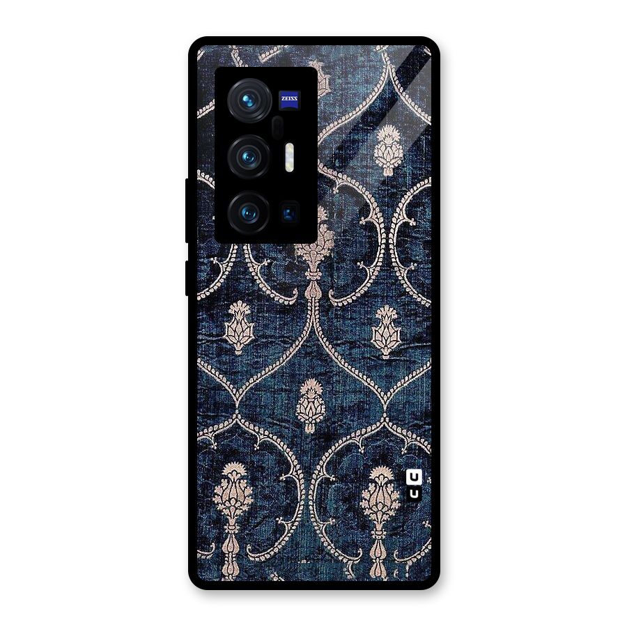 Blue Shade Rug Glass Back Case for Vivo X70 Pro Plus