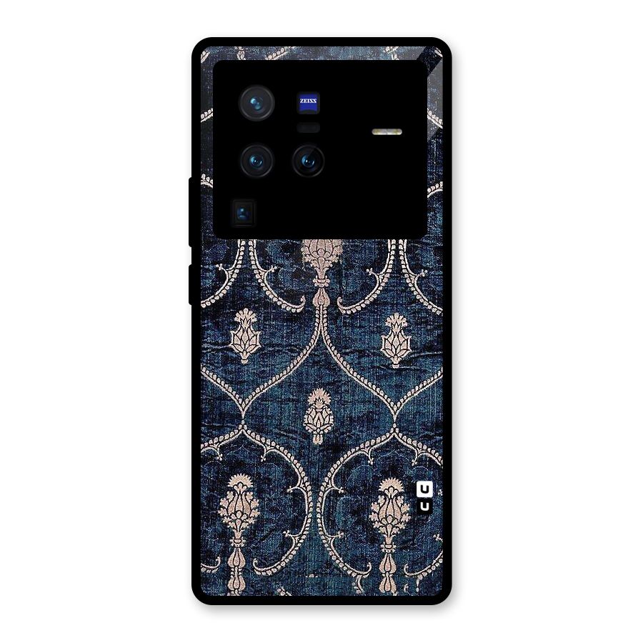Blue Shade Rug Glass Back Case for Vivo X80 Pro