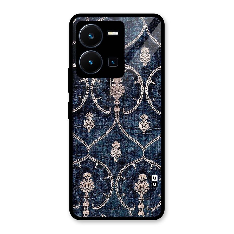 Blue Shade Rug Glass Back Case for Vivo Y35