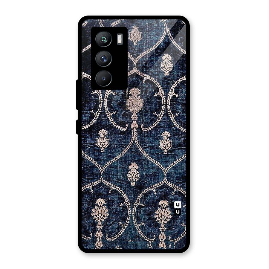 Blue Shade Rug Glass Back Case for Vivo iQOO 9 SE