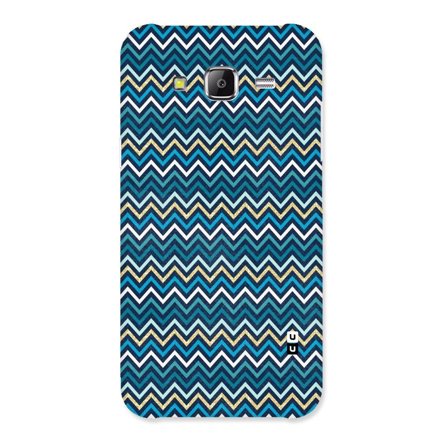 Blue Shades Chevron Pattern Back Case for Samsung Galaxy J2 Prime