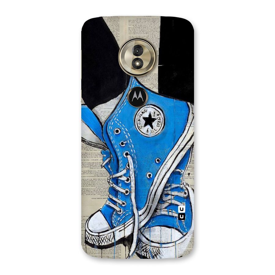 Blue Shoes Back Case for Moto G6 Play