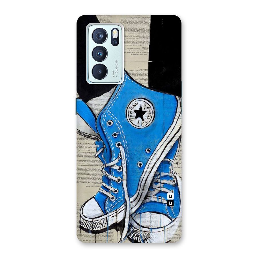 Blue Shoes Back Case for Oppo Reno6 Pro 5G