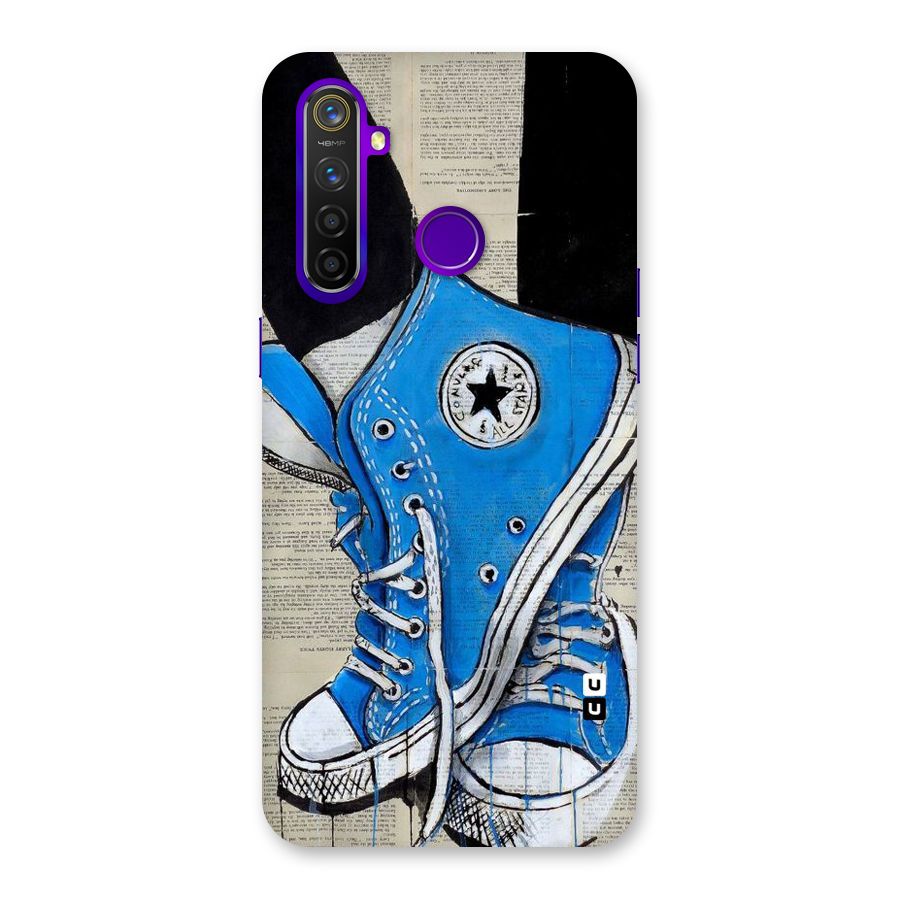 Blue Shoes Back Case for Realme 5 Pro