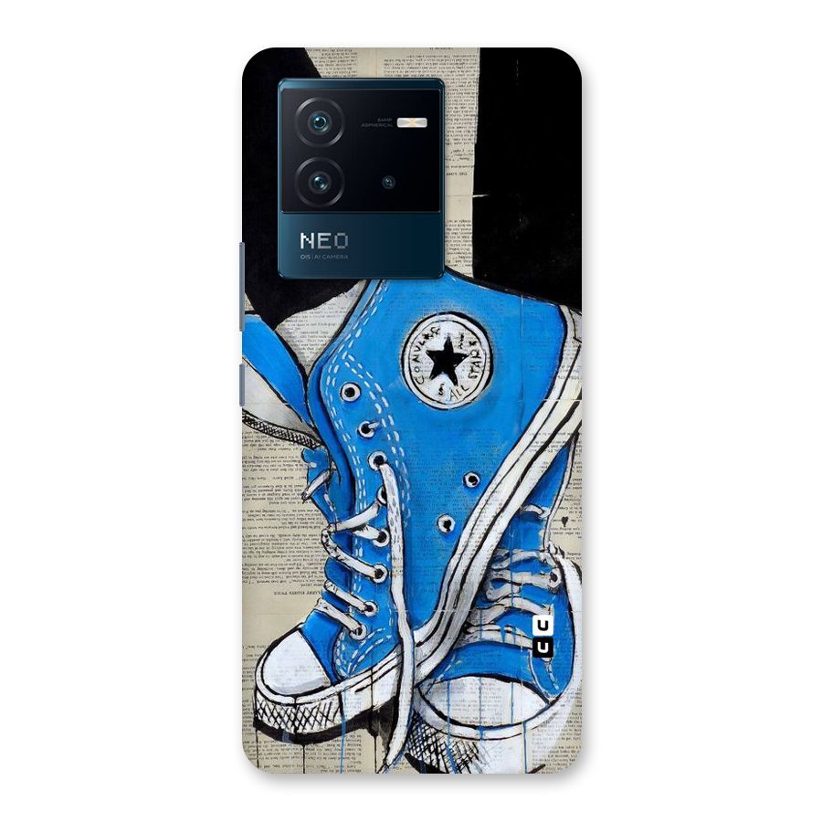 Blue Shoes Back Case for Vivo iQOO Neo 6 5G