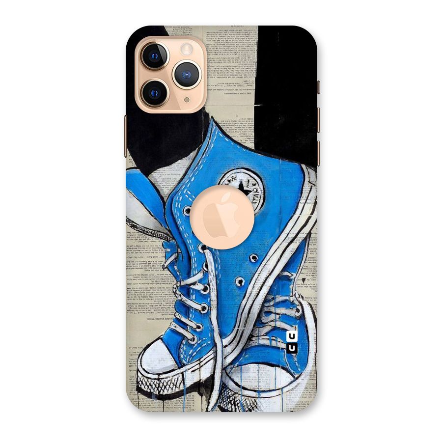 Blue Shoes Back Case for iPhone 11 Pro Max Logo Cut