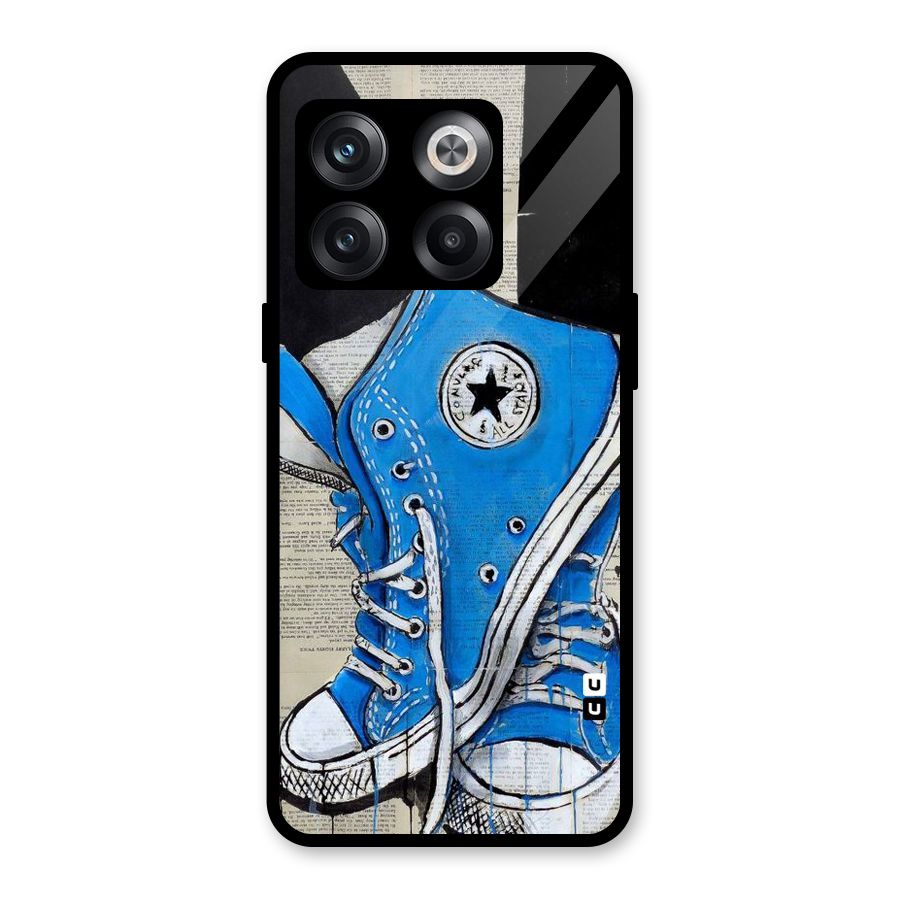 Blue Shoes Glass Back Case for OnePlus 10T